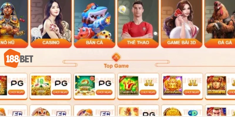 Kho game đồ sộ mang đến sự thú vị khi tham gia